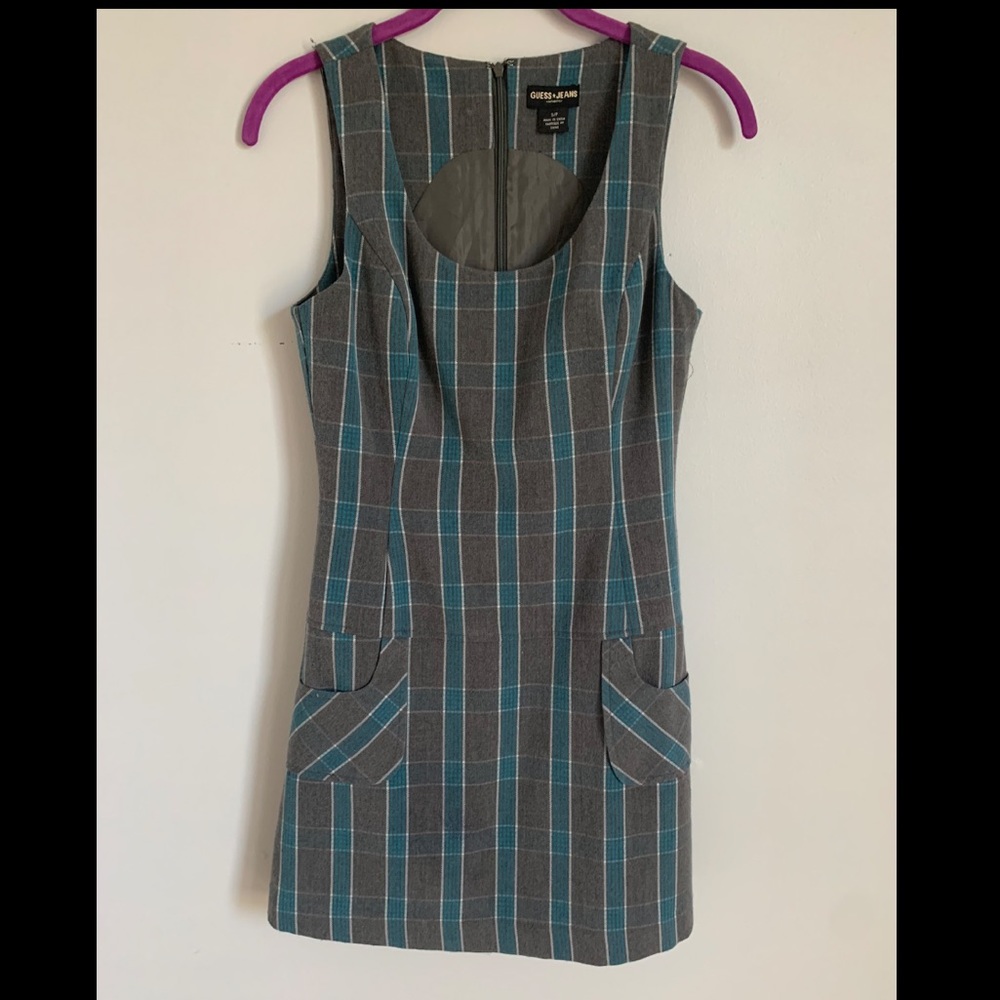 Vintage Guess Jeans Plaid Dress